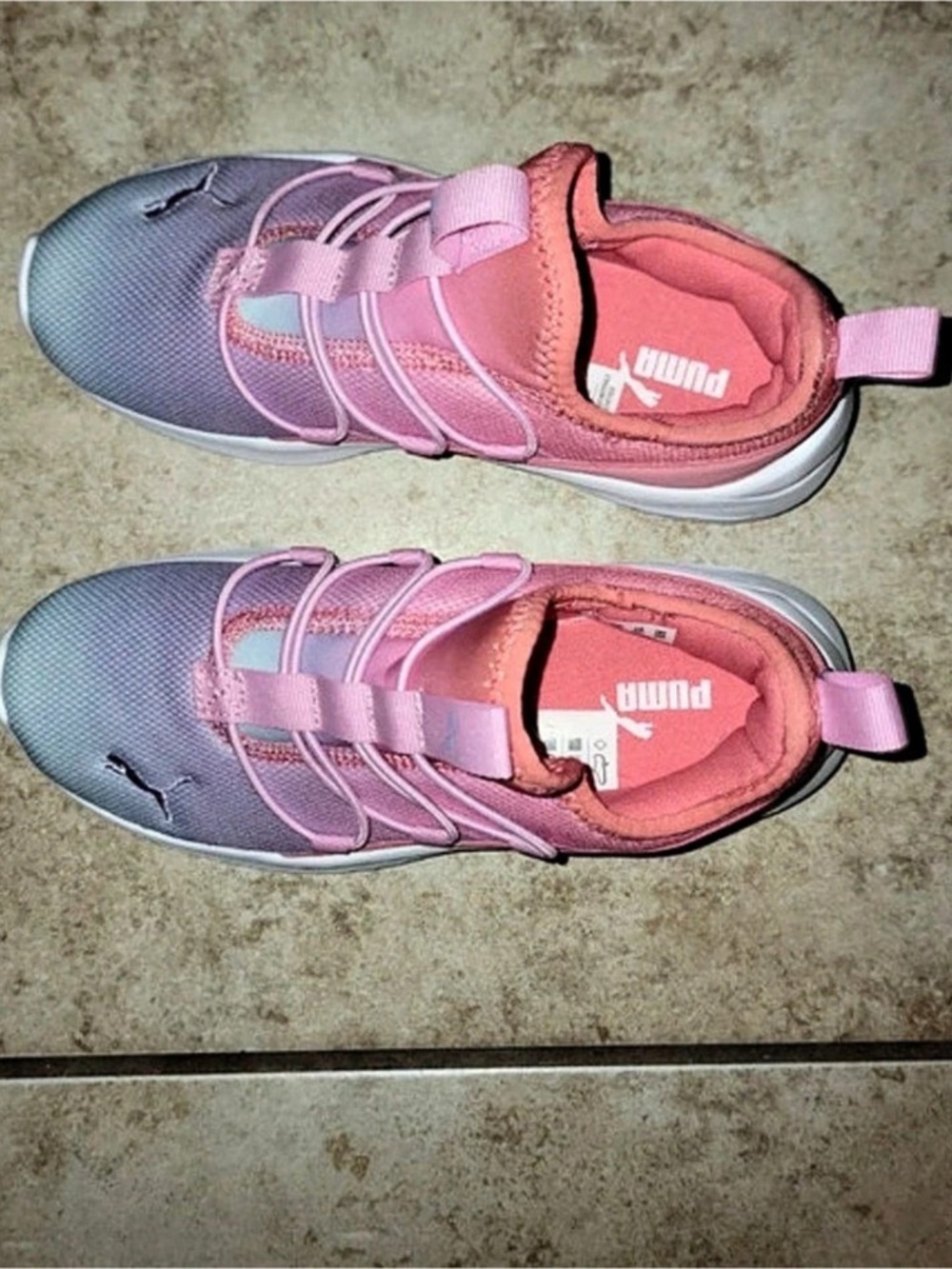Puma Kids Athletic Sneakers Pink & Purple US 2